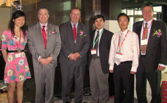 Picture of Pei Huang with Rockwell executives (Mr. Ralph Carter is at No.3 from left side.)